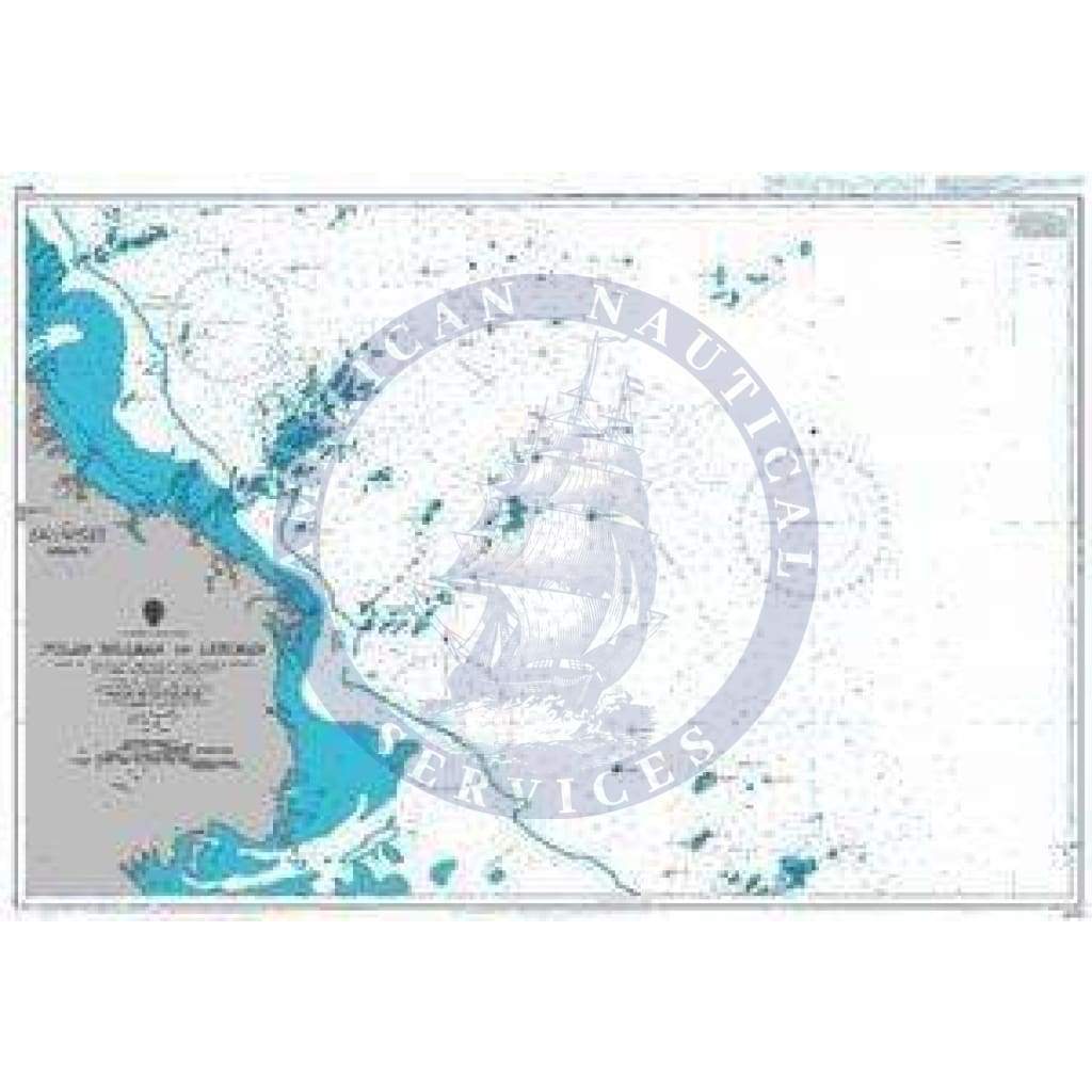 British Admiralty Nautical Chart  1650: Pulau Billean to Lihiman