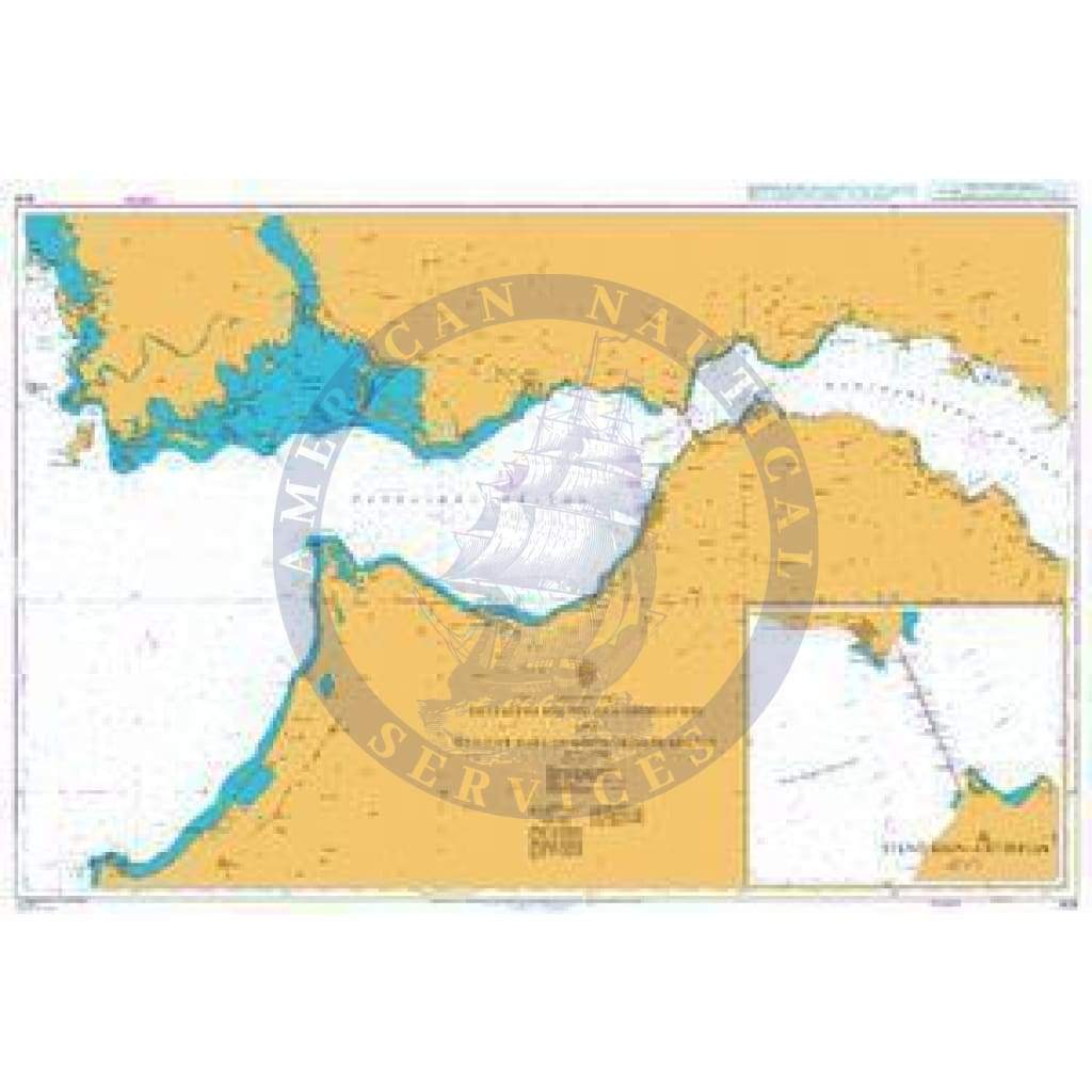 British Admiralty Nautical Chart 1676: Patraikos Kolpos and Approaches and Western Part of Korinthiakos Kolpos