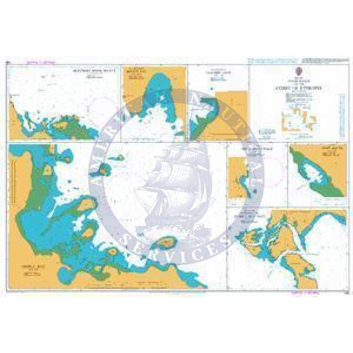 British Admiralty Nautical Chart 168: Anchorages on the Coast of Eritrea