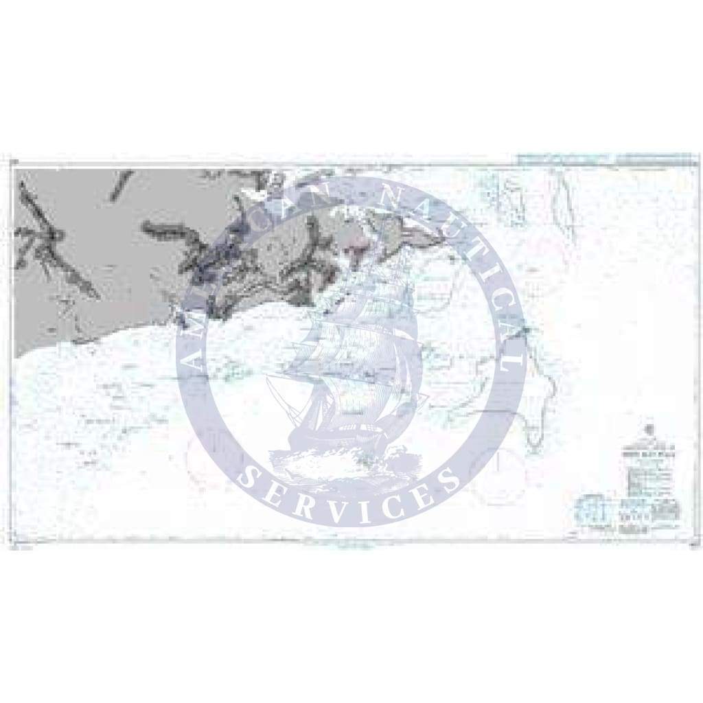 British Admiralty Nautical Chart 1681: Northern Shore of Sibuko Bay