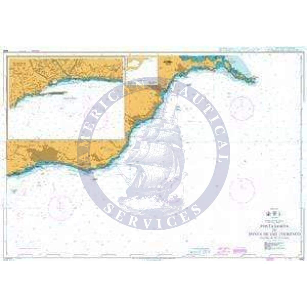 British Admiralty Nautical Chart 1685: Ponta Gorda to Ponta de Sao Lourenco