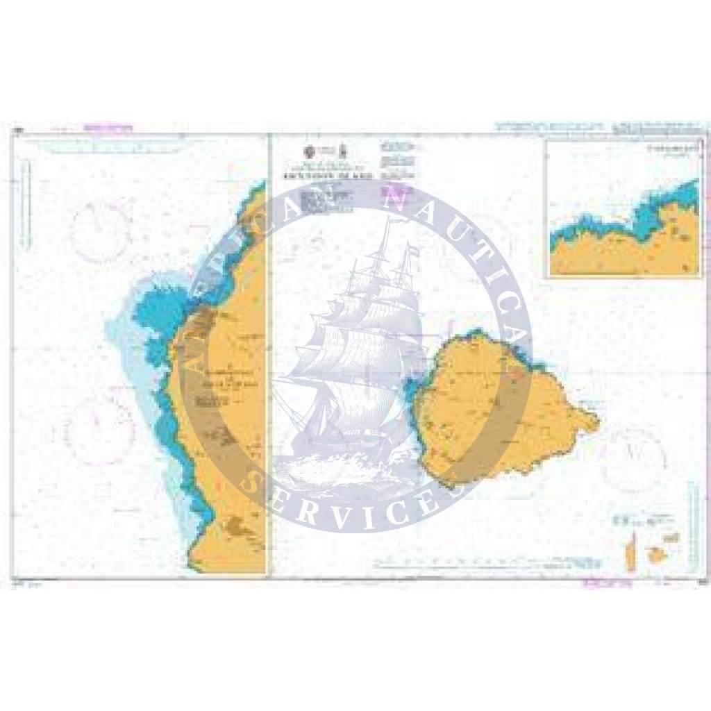 British Admiralty Nautical Chart 1691: Ascension Island