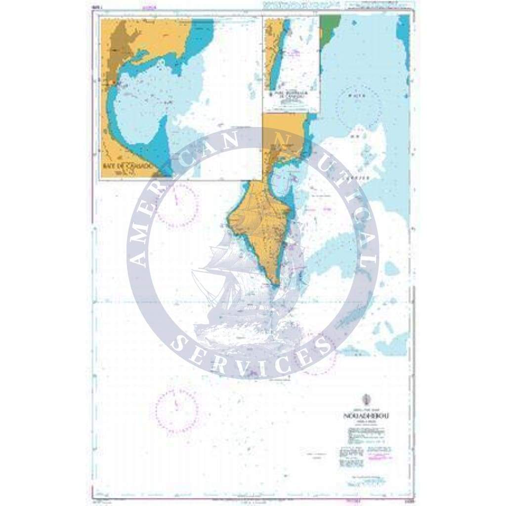 British Admiralty Nautical Chart 1699: Africa - West Coast, Nouadhibou