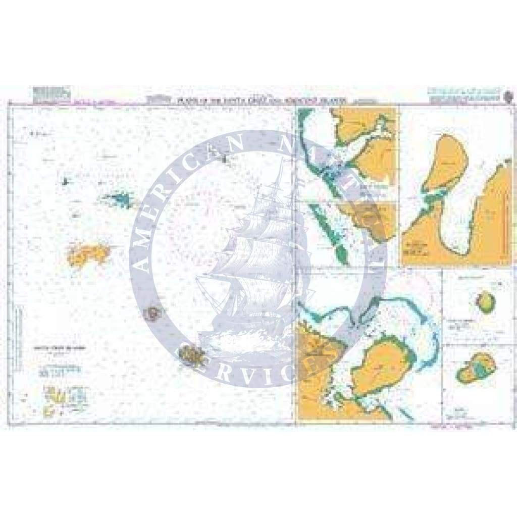 British Admiralty Nautical Chart   17: Plans of the Santa Cruz and Adjacent Islands