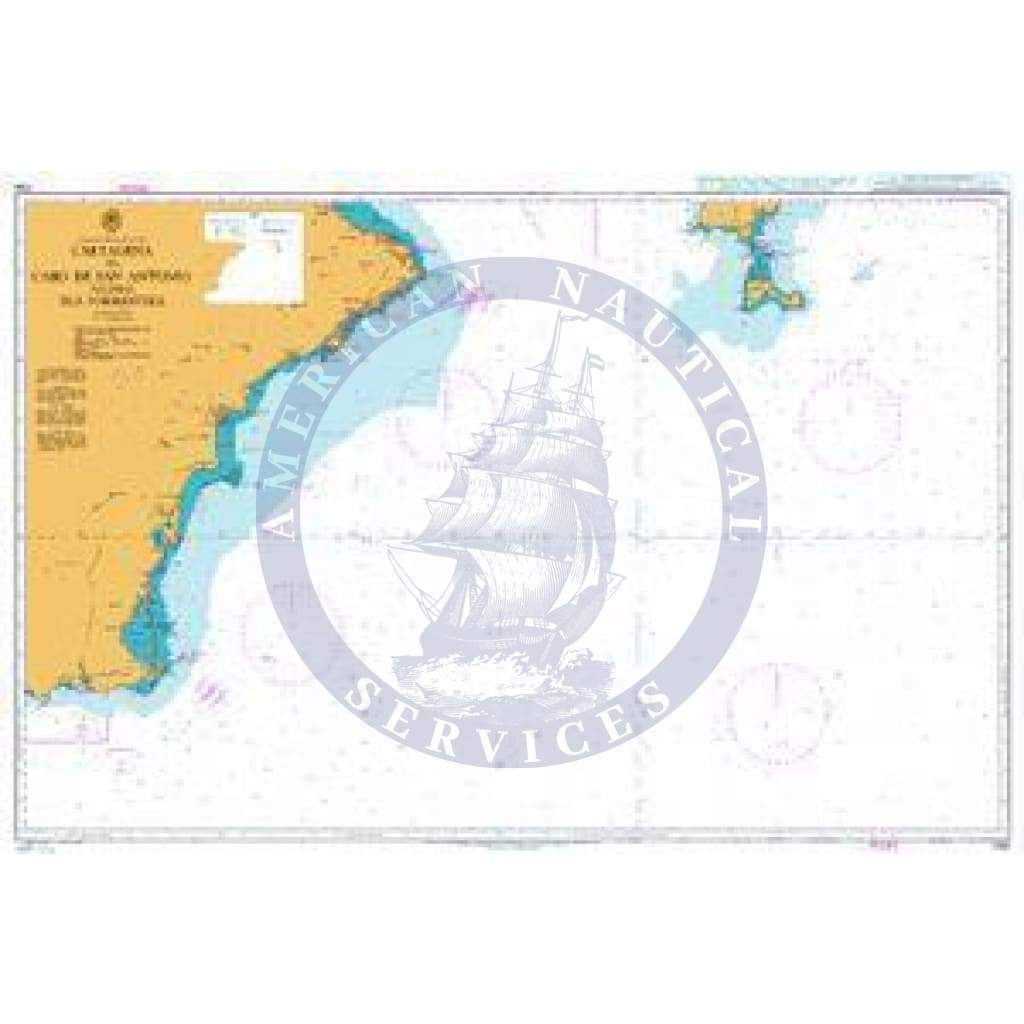 British Admiralty Nautical Chart 1700: Spain – South East Coast, Cartagena to Cabo de San Antonio including Isla Formentera