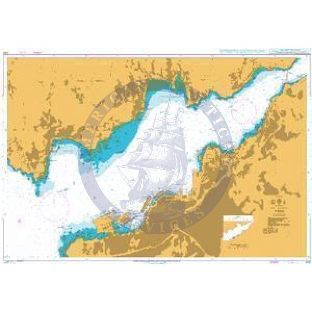 British Admiralty Nautical Chart  1731: Vigo