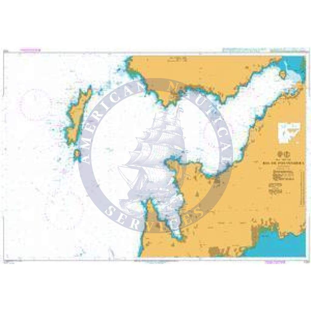 British Admiralty Nautical Chart 1732: Spain - West Coast, Ria de Pontevedra