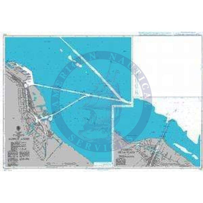 British Admiralty Nautical Chart 1751: Argentina, Río de la Plata, Puerto de Buenos Aires and Puerto La Plata