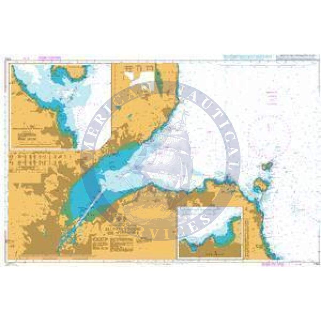 British Admiralty Nautical Chart 1753: Northern Ireland - East Coast, Belfast Lough and Approaches