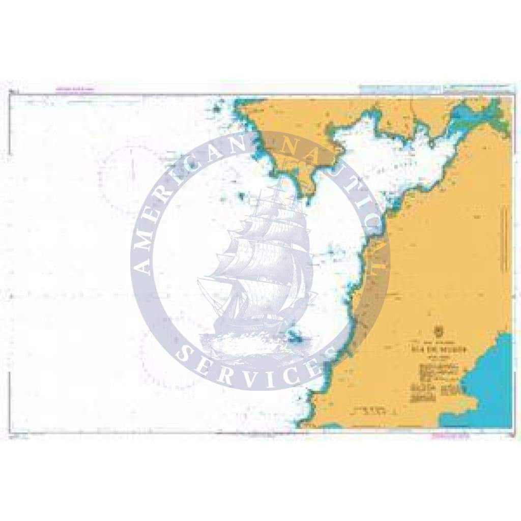 British Admiralty Nautical Chart 1756: Ria de Muros