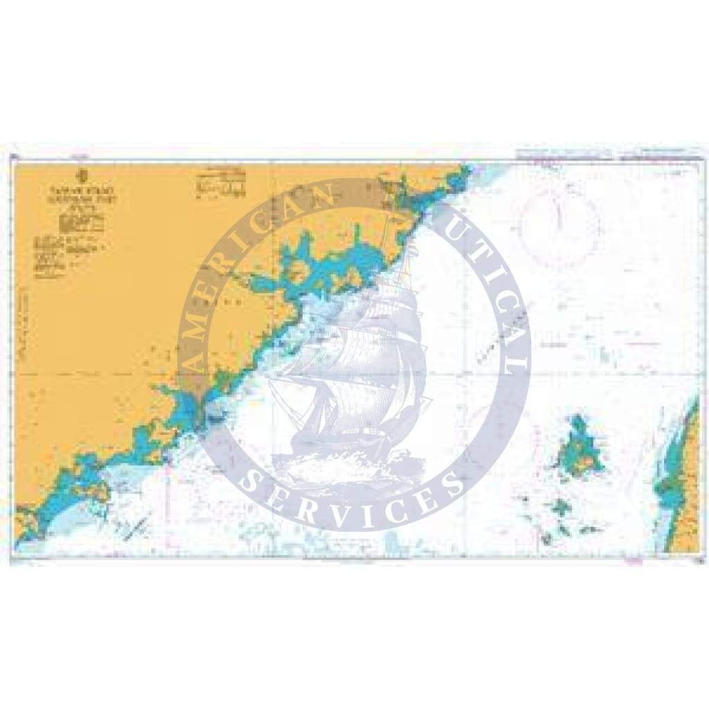 British Admiralty Nautical Chart 1760: Taiwan Strait Southern Part