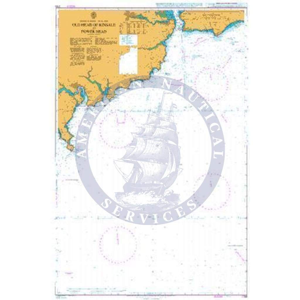 British Admiralty Nautical Chart 1765: Old Head of Kinsale to Power Head