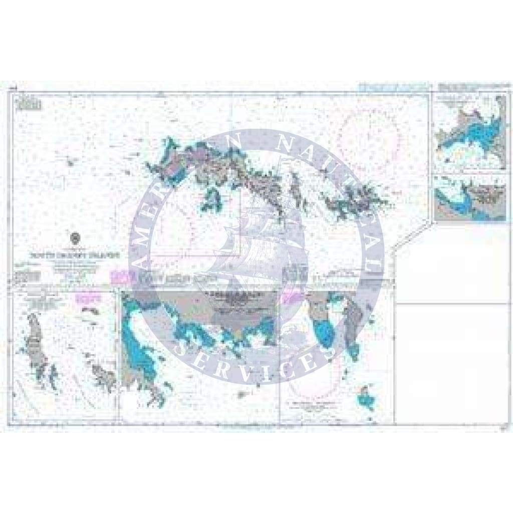 British Admiralty Nautical Chart 1775: South Orkney Islands