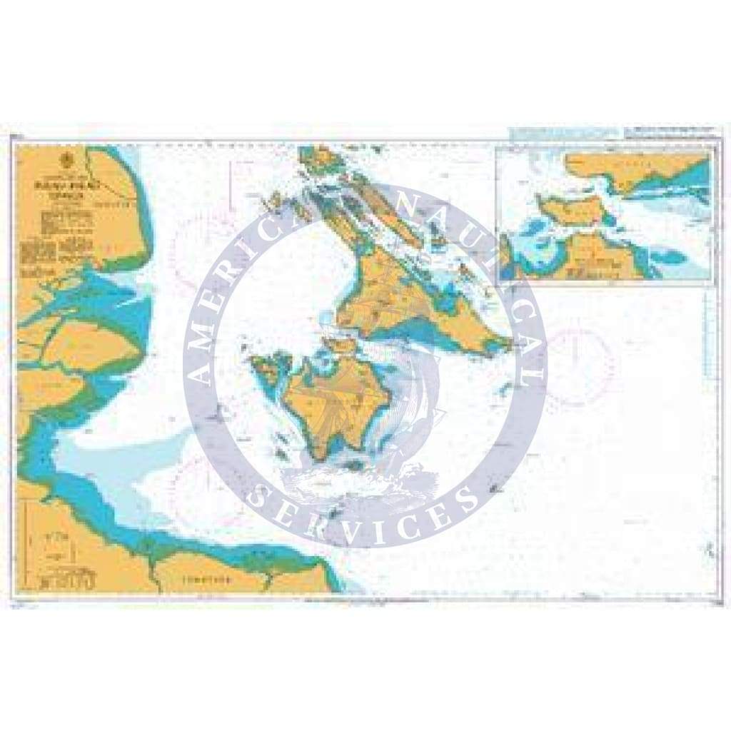 British Admiralty Nautical Chart 1789: Indonesia, Sumatera – East Coast, Pulau-Pulau Lingga