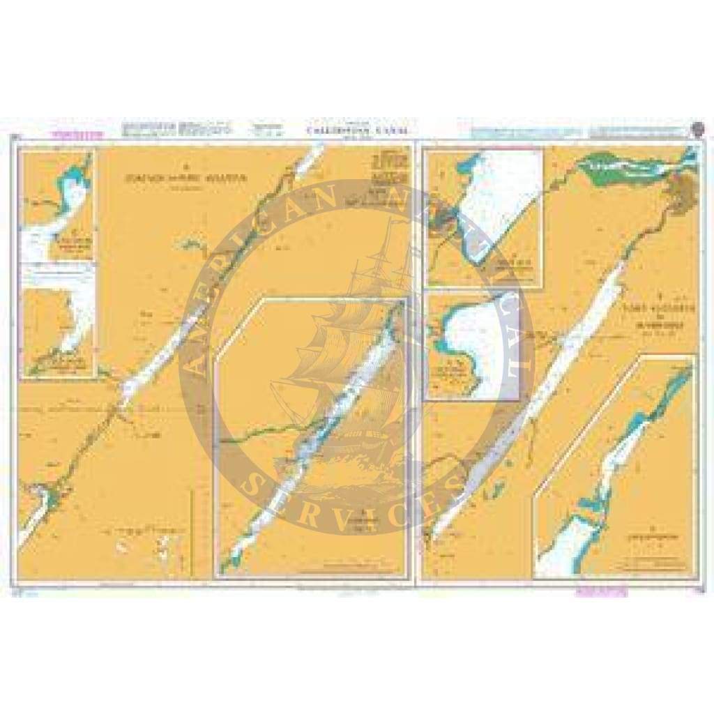 British Admiralty Nautical Chart 1791: Caledonian Canal