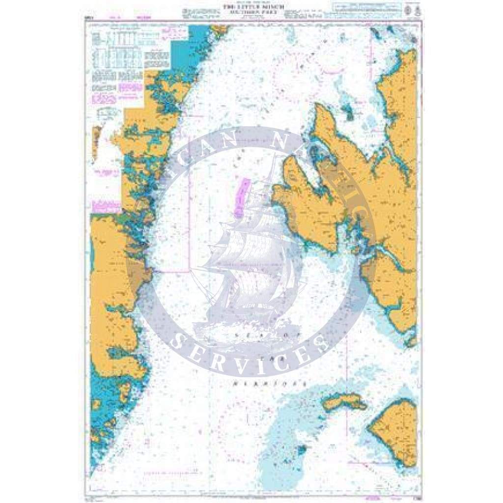 British Admiralty Nautical Chart 1795: Scotland - West Coast, The Little Minch, Southern Part