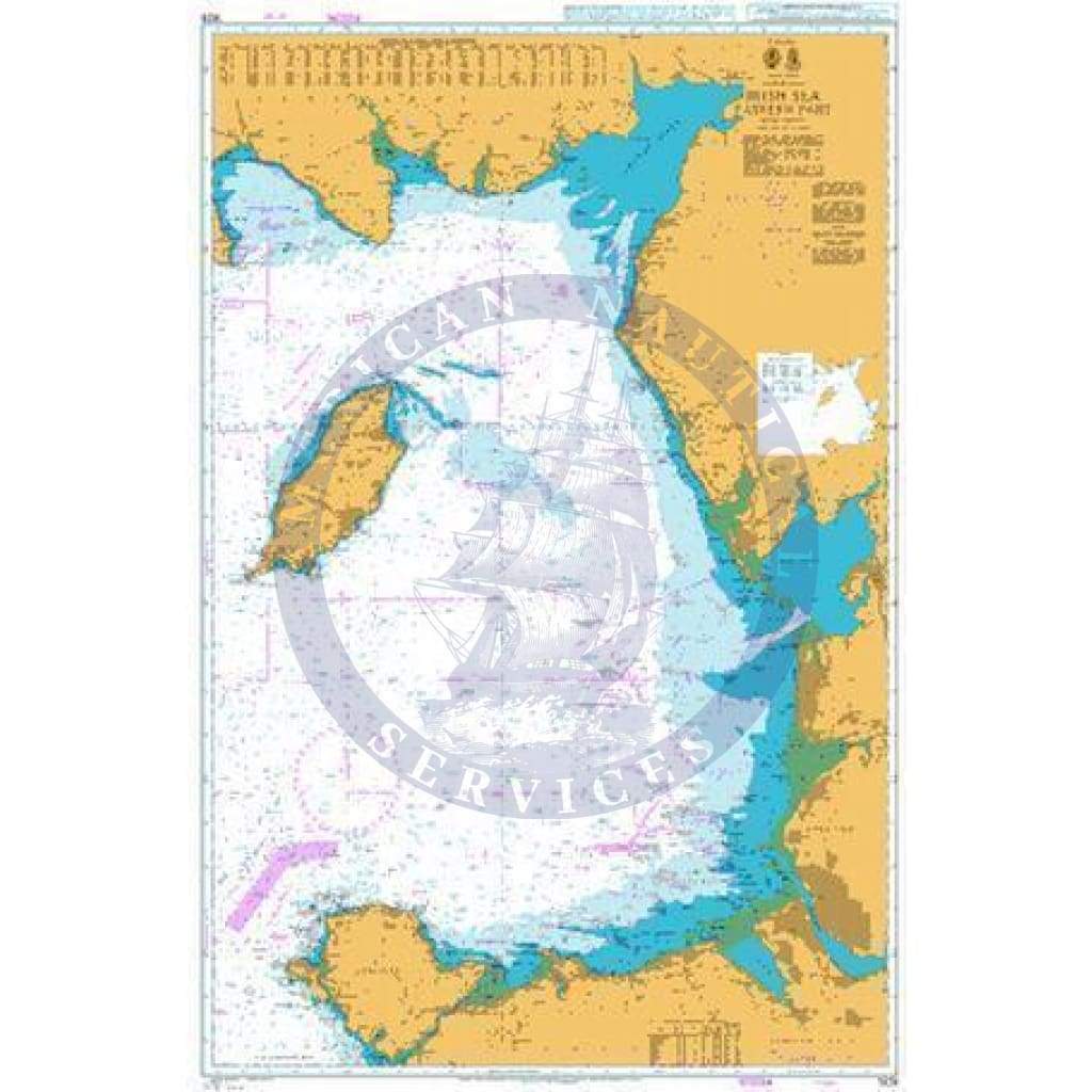 British Admiralty Nautical Chart 1826: Irish Sea Eastern Part