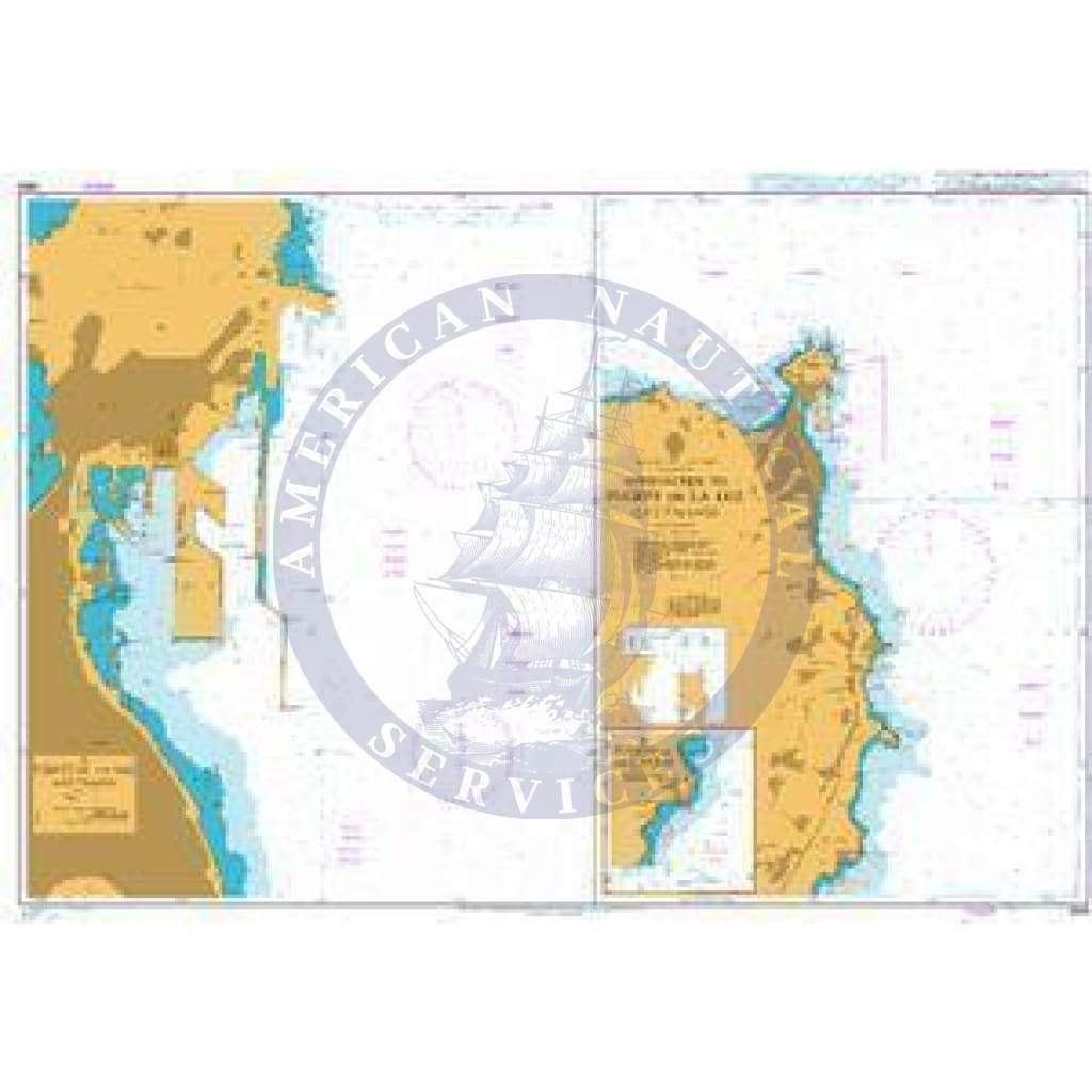 British Admiralty Nautical Chart 1856: North Atlantic Ocean - Islas Canarias, Gran Canaria, Approaches to Puerto de la Luz (Las Palmas)