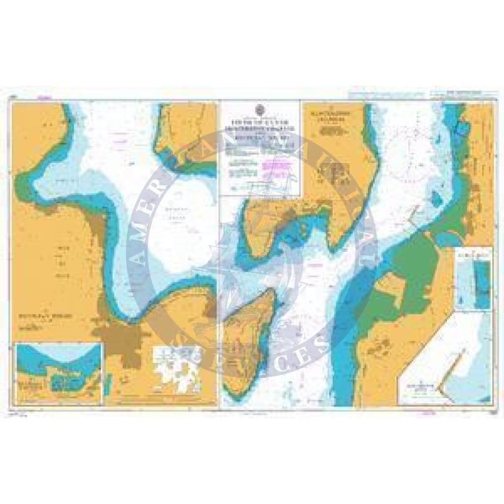 British Admiralty Nautical Chart 1867: Firth of Clyde Hunterston Channel and Rothesay Sound