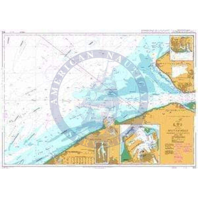 British Admiralty Nautical Chart 1874: North Sea, Westerschelde, Oostende to Westkapelle