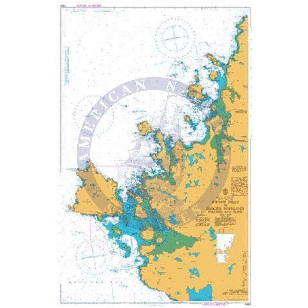 British Admiralty Nautical Chart 1883: Crohy Head to Bloody Foreland including Aran Island