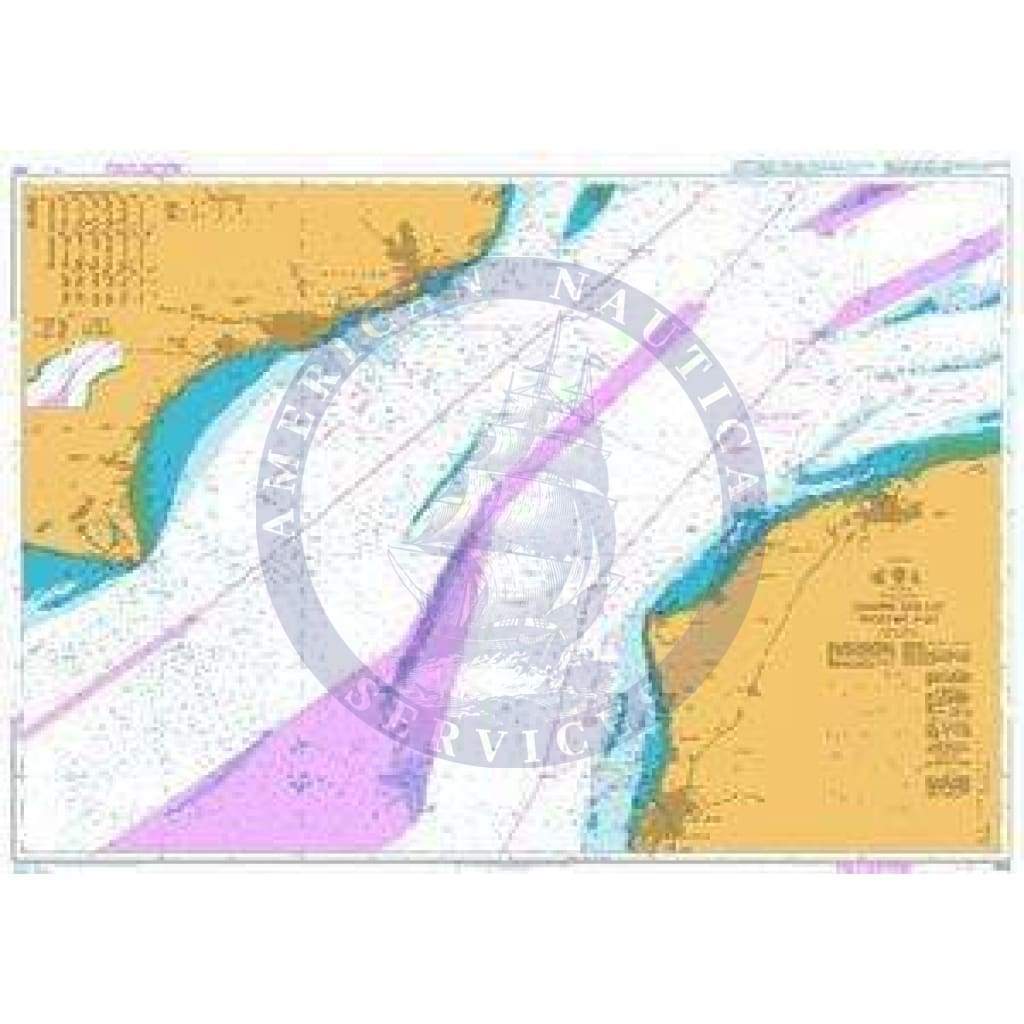 British Admiralty Nautical Chart 1892: English Channel, Dover Strait, Western Part