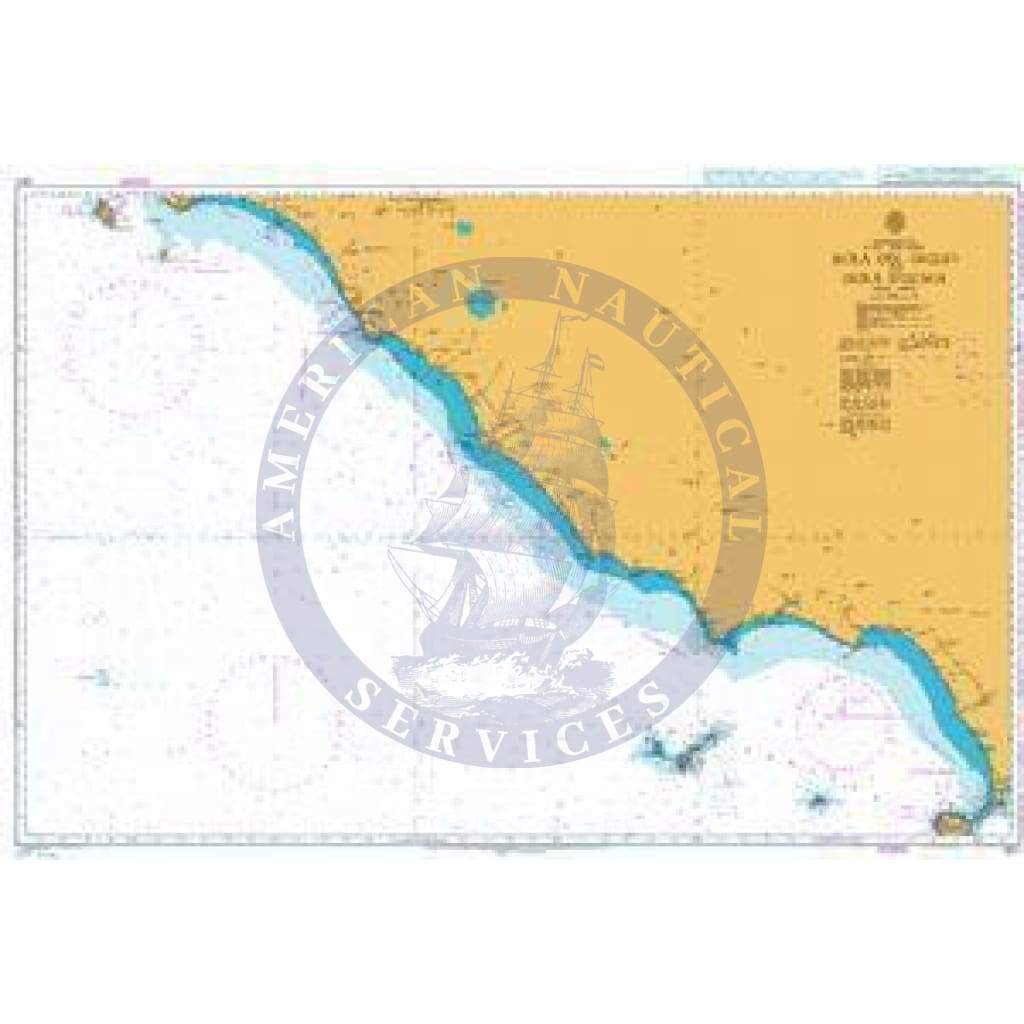 British Admiralty Nautical Chart 1911: Mediterranean Sea, Italy - West Coast, Isola del Giglio to Isola d'Ischia.