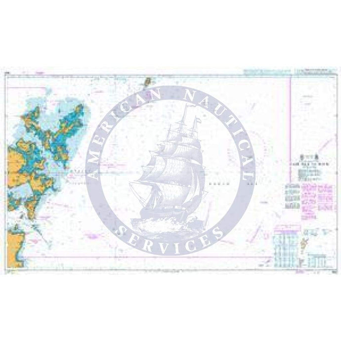British Admiralty Nautical Chart 1942: Scotland – North Coast, Fair Isle to Wick