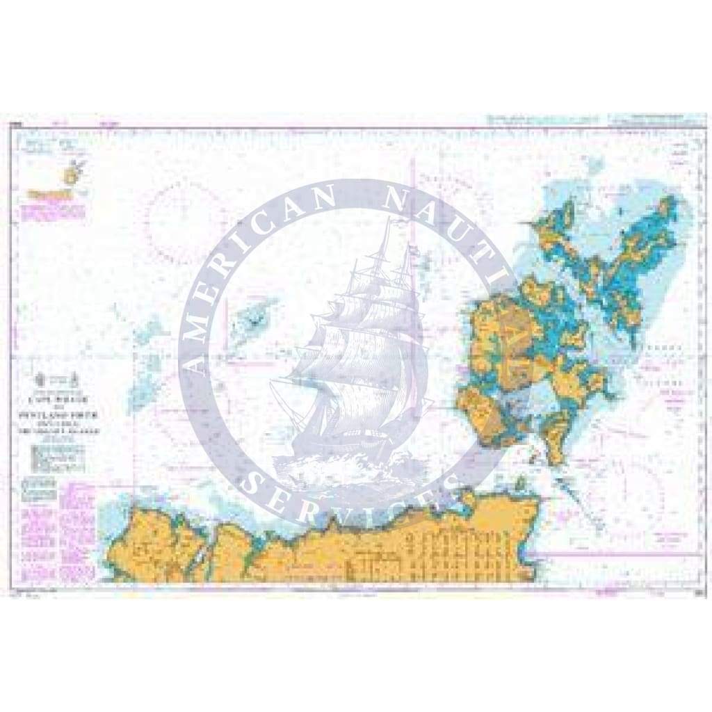 British Admiralty Nautical Chart 1954: Scotland - North Coast, Cape Wrath To Pentland Firth including the Orkney Islands