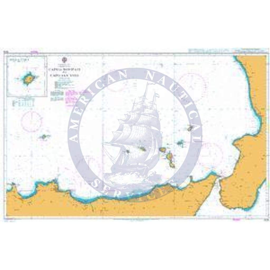 British Admiralty Nautical Chart 1976: Mediterranean – Italy, Tyrrhenian Sea, Capo di Bonifati to Capo San Vito