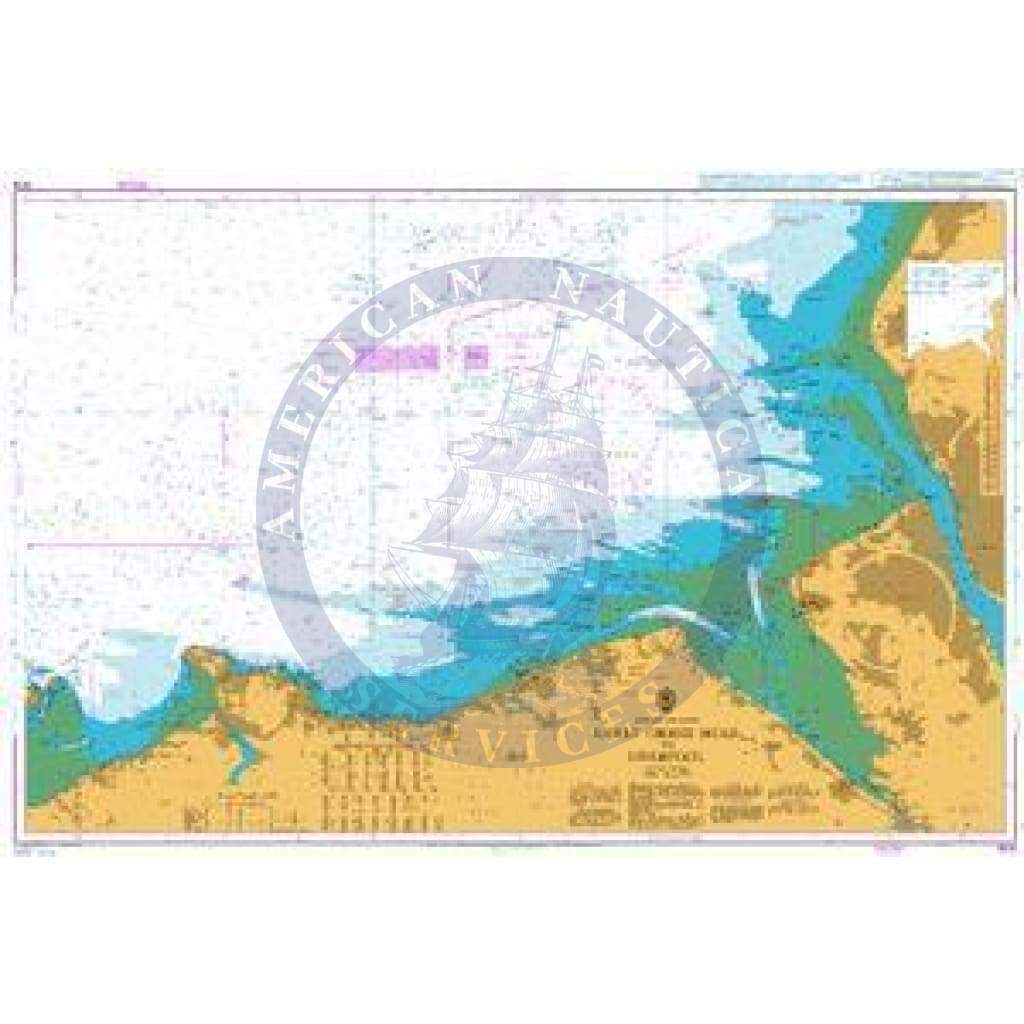 British Admiralty Nautical Chart 1978: England and Wales, Great Ormes Head to Liverpool