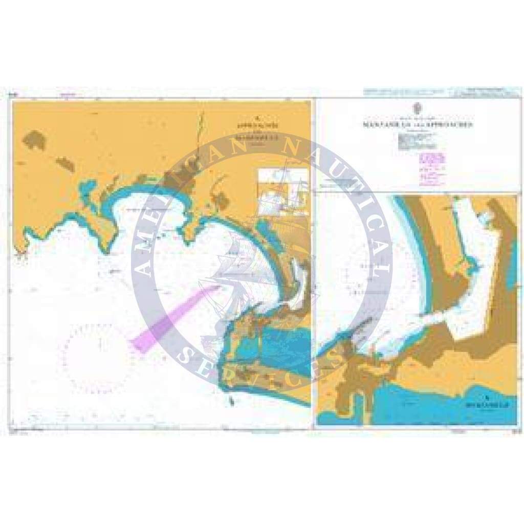 British Admiralty Nautical Chart 1979: Mexico - Pacific Coast, Manzanillo and Approaches