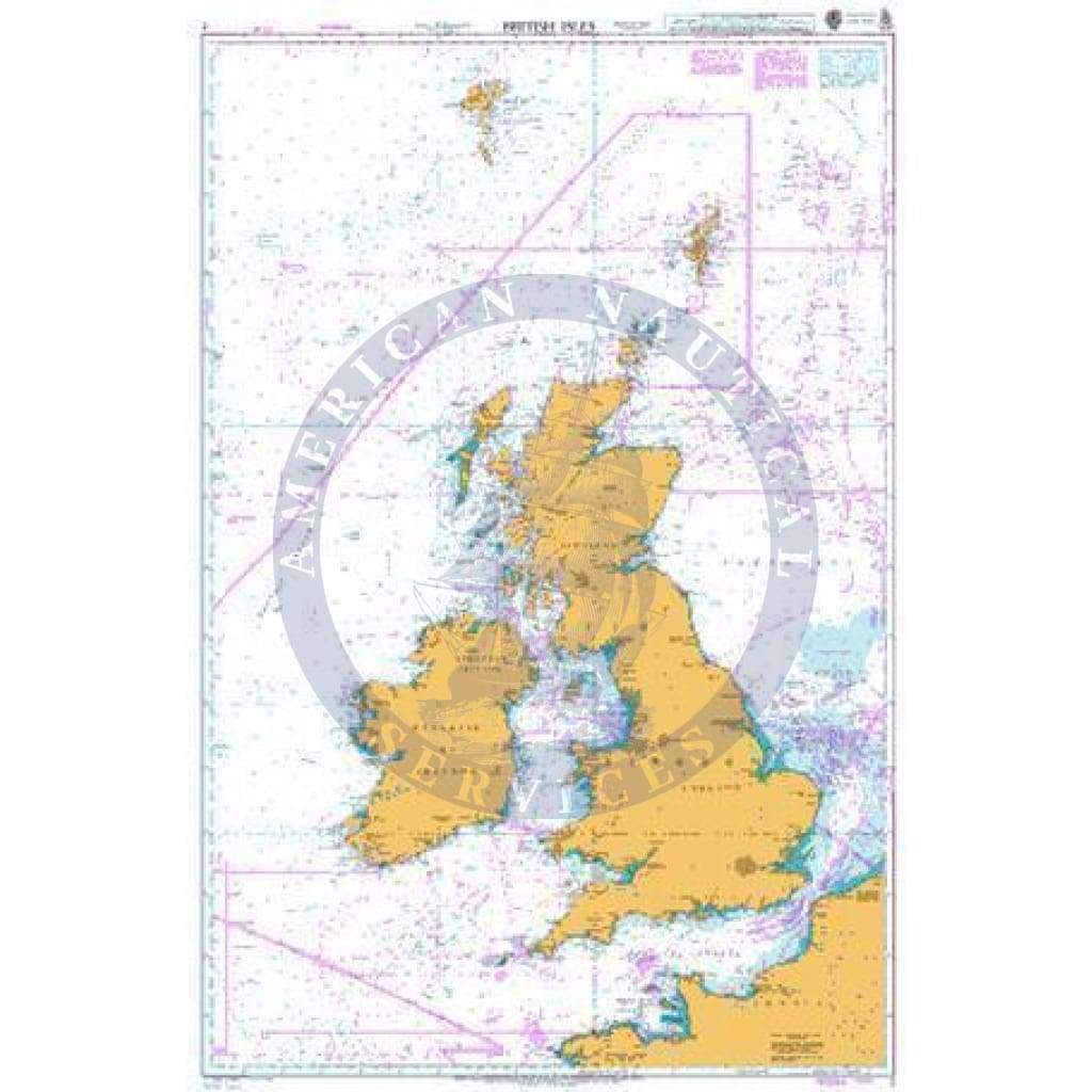 British Admiralty Nautical Chart 2: British Isles