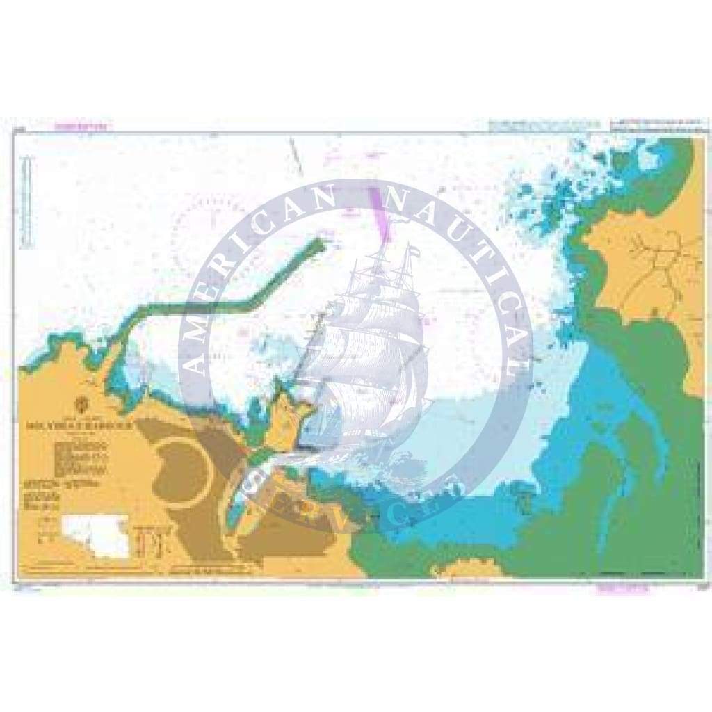 British Admiralty Nautical Chart 2011: Wales – Anglesey, Holyhead Harbour