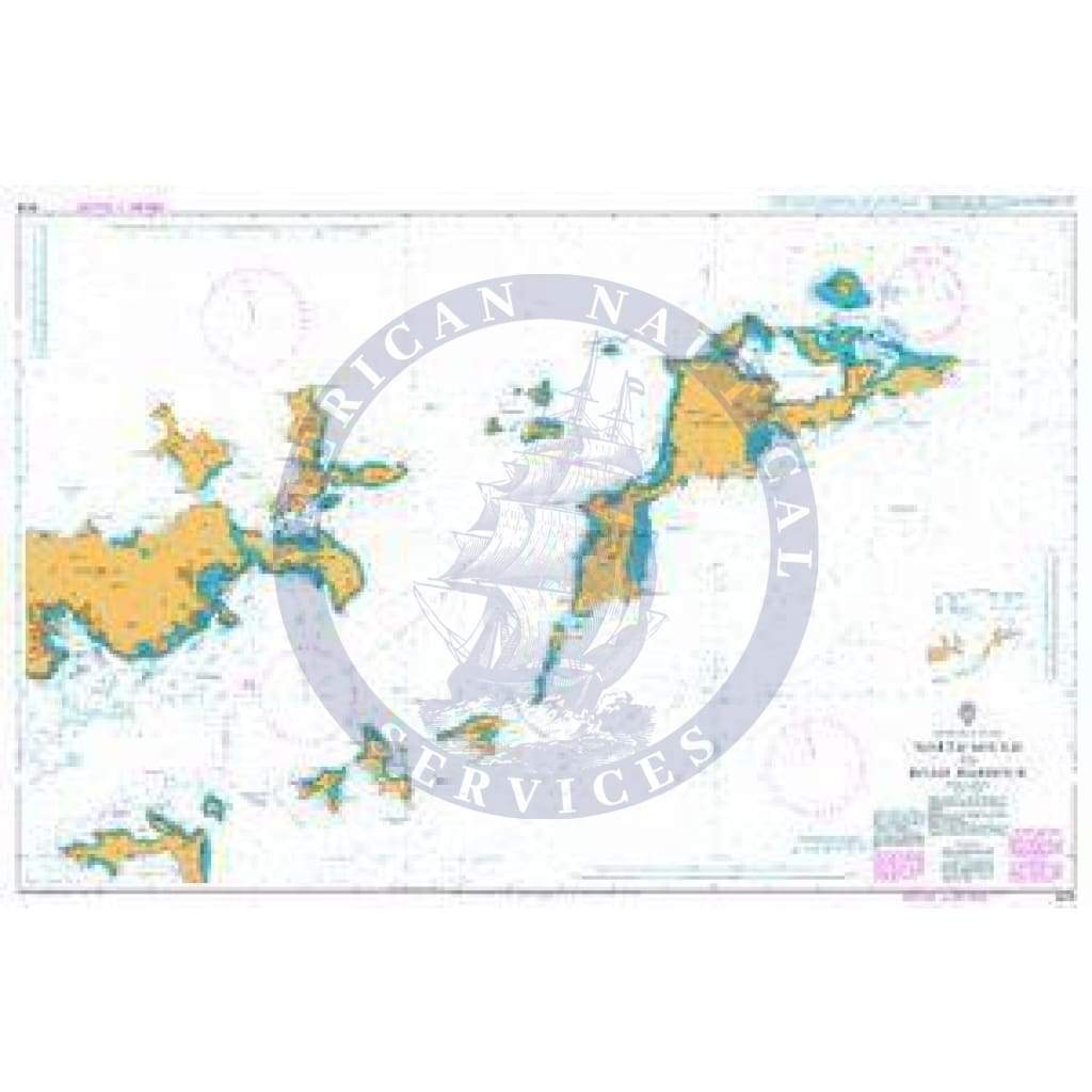 British Admiralty Nautical Chart 2019: British Virgin Islands, North Sound to Road Harbour