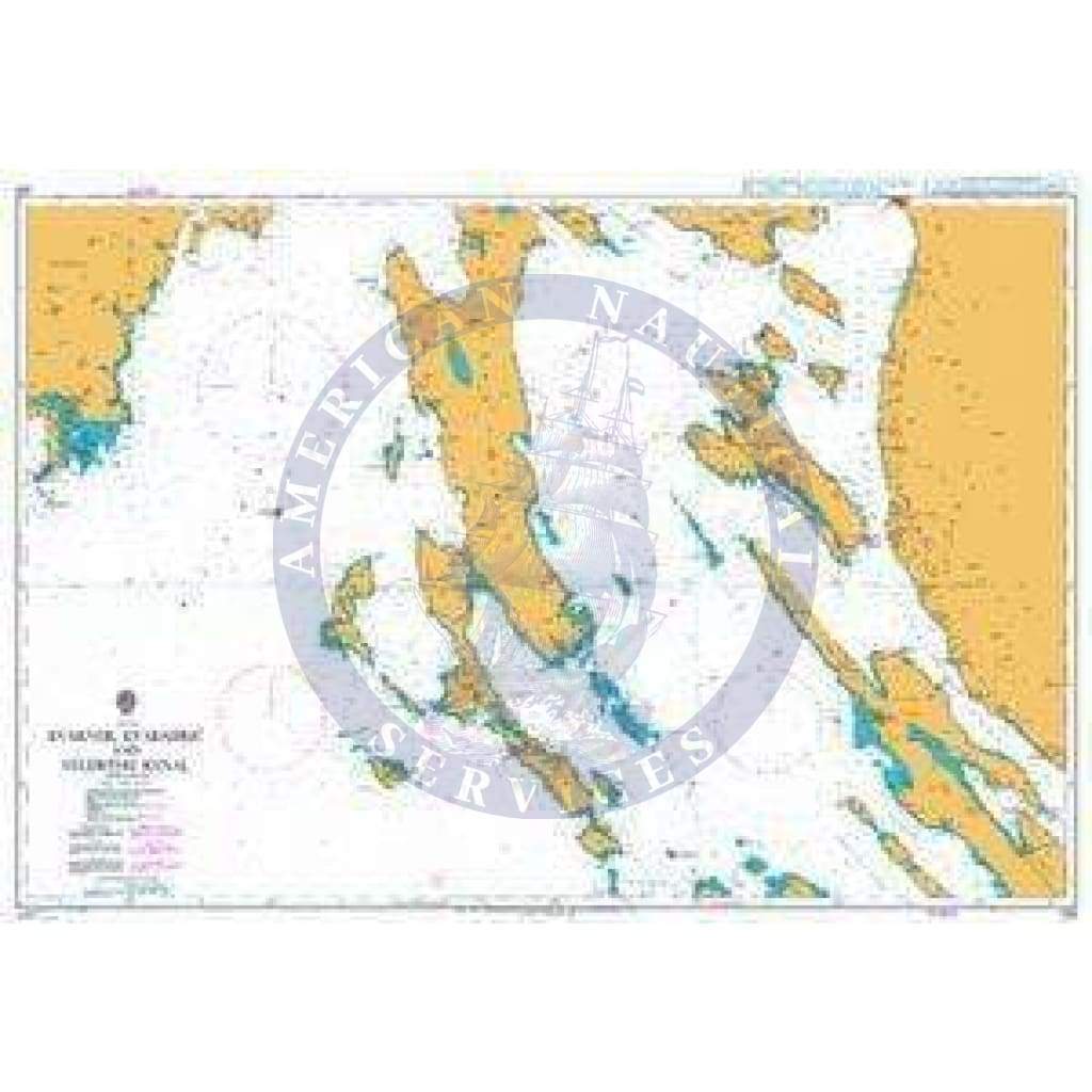 British Admiralty Nautical Chart 202: Croatia, Kvarner, Kvarnerić and Velebitski Kanal