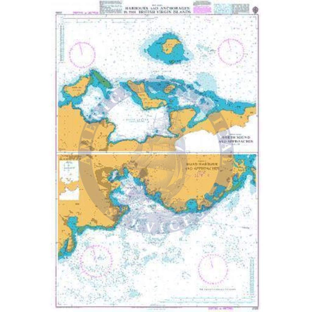 British Admiralty Nautical Chart  2020: West Indies, Harbours and Anchorages in the British Virgin Islands