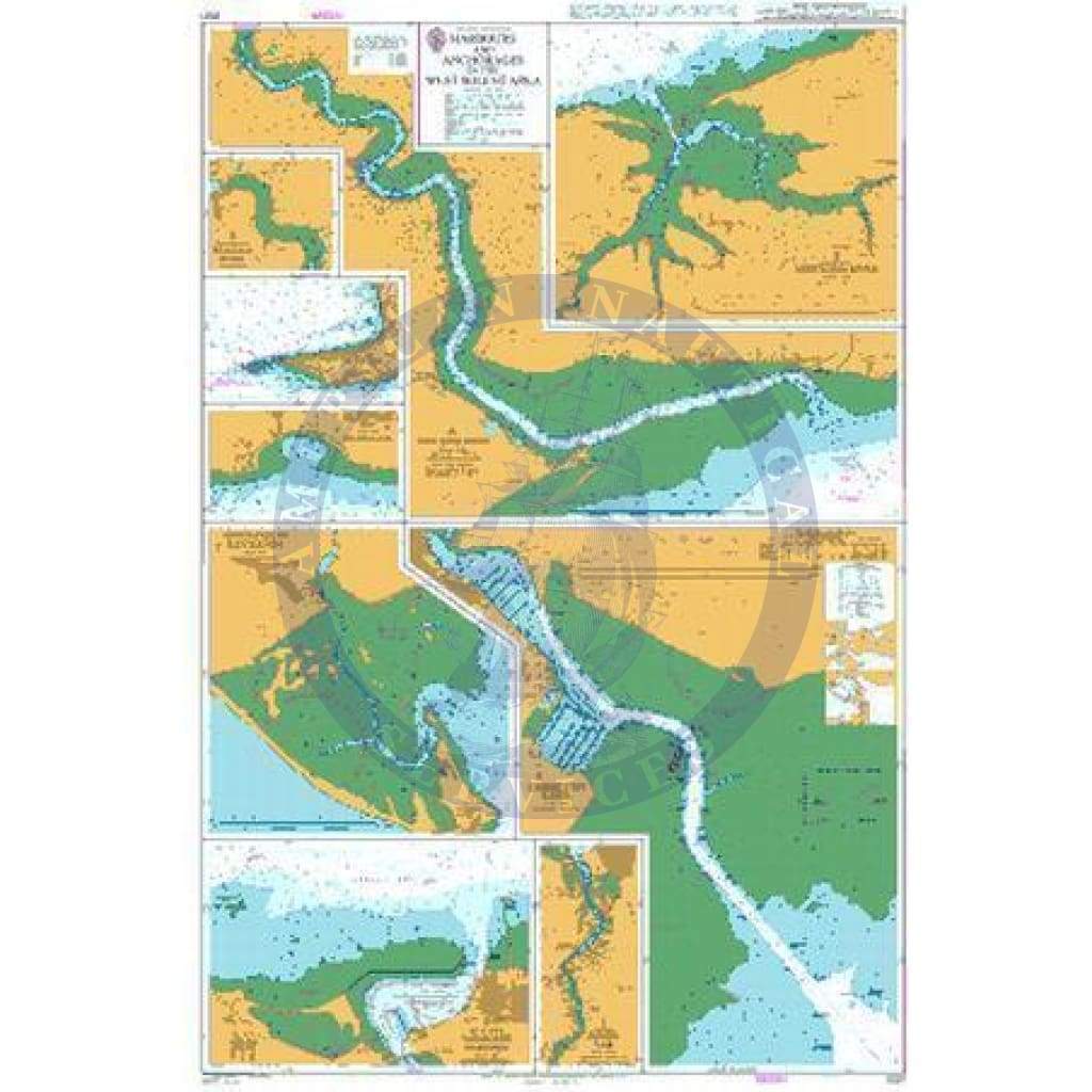 British Admiralty Nautical Chart  2021: England – South Coast, Harbours and Anchorages in the West Solent Area