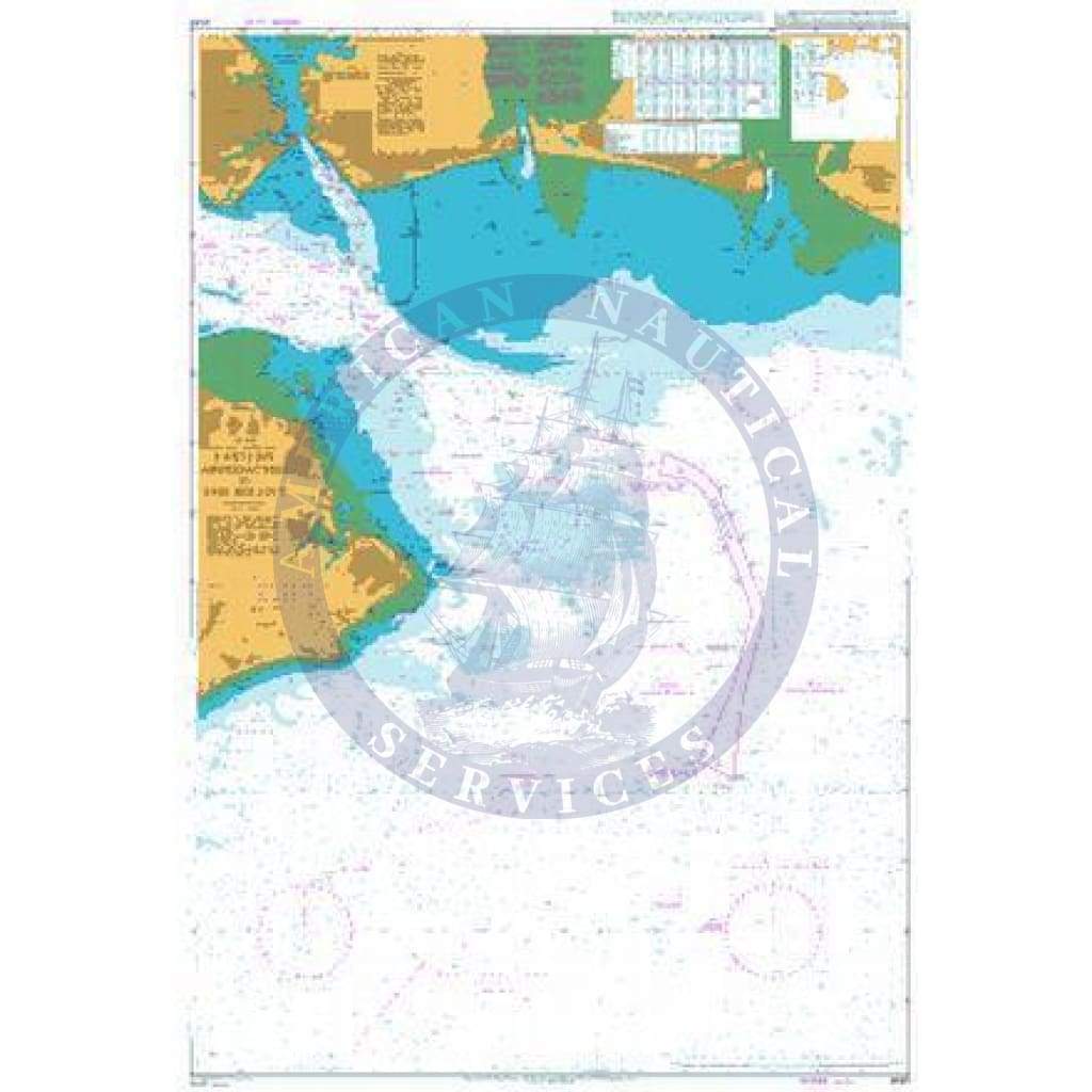 British Admiralty Nautical Chart 2037: England - South Coast, Eastern Approaches to The Solent