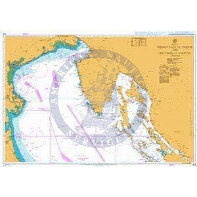British Admiralty Nautical Chart 204: Adriatic Sea, Sedmovrace to Trieste and Ravenna to Venezia