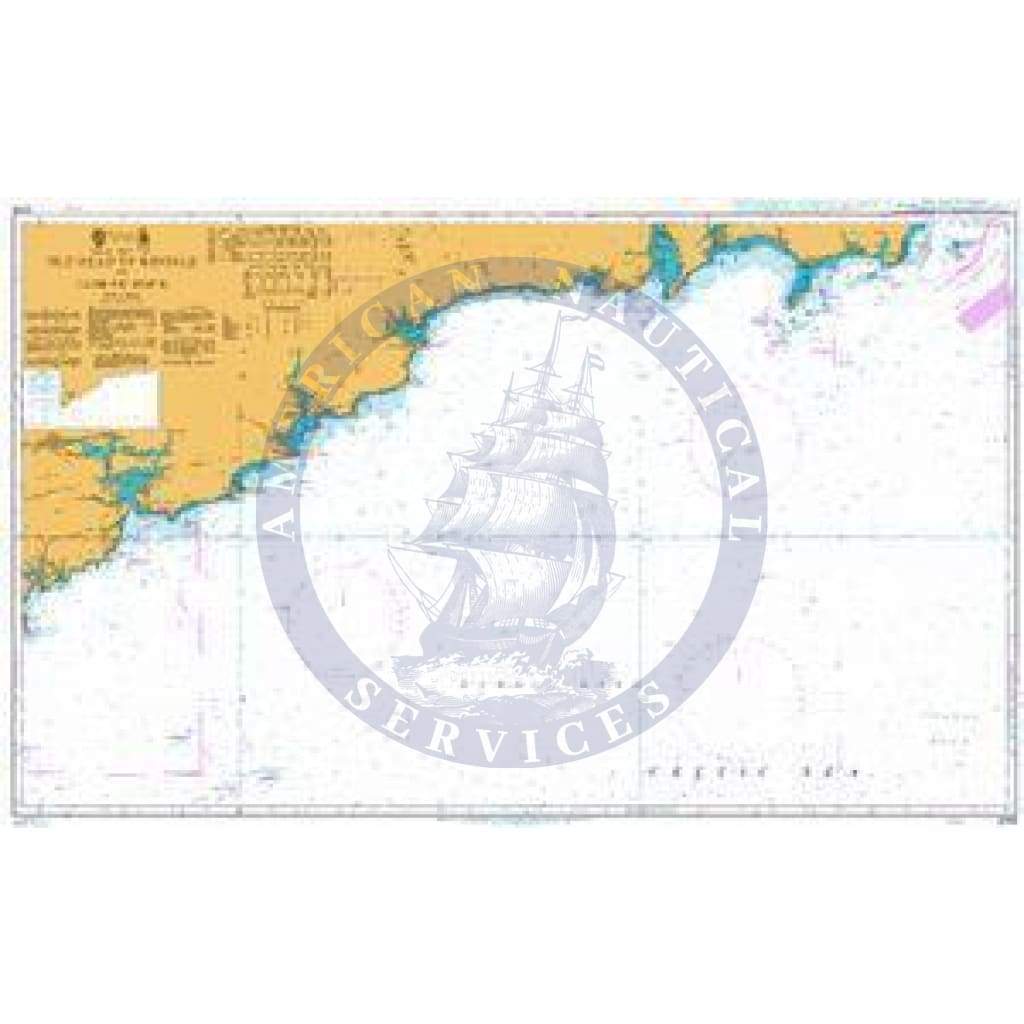 British Admiralty Nautical Chart 2049: Old Head of Kinsale to Tuskar Rock