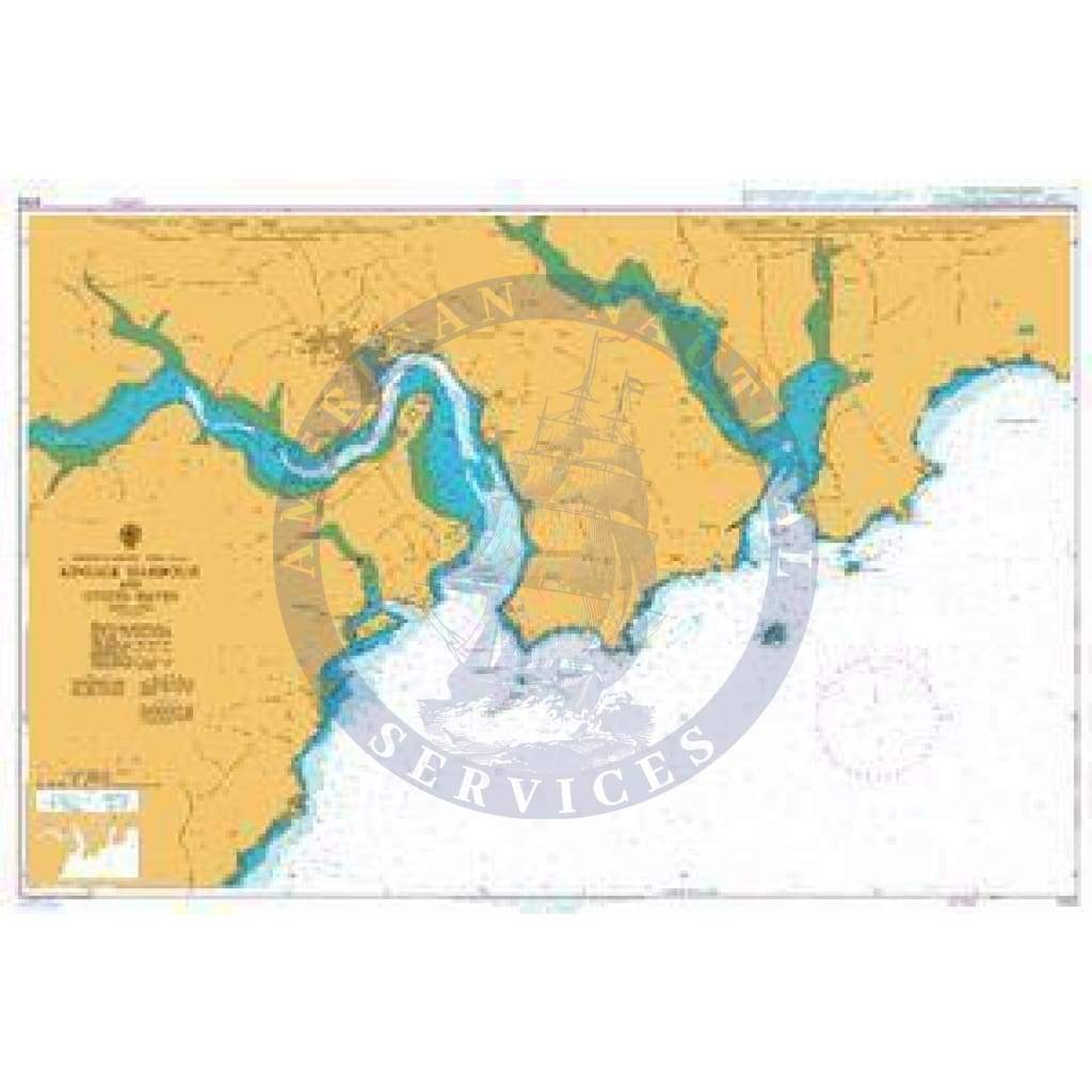 British Admiralty Nautical Chart 2053: Ireland – South Coast, Kinsale Harbour and Oyster Haven