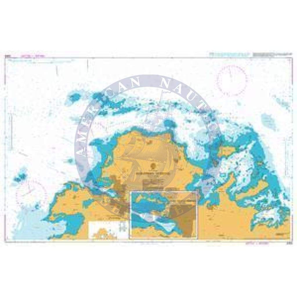 British Admiralty Nautical Chart 2065: West Indies, Northern Antigua. St John's Harbour