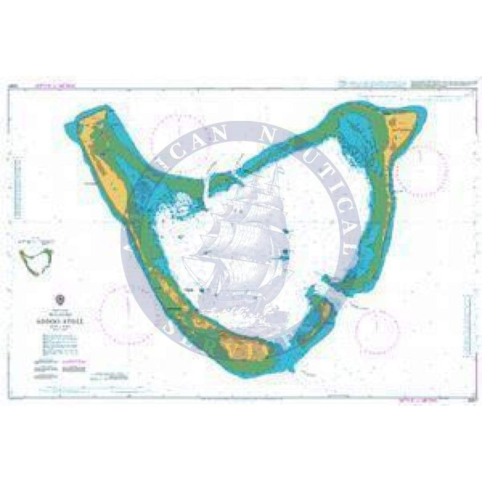 British Admiralty Nautical Chart 2067: Addoo Atoll