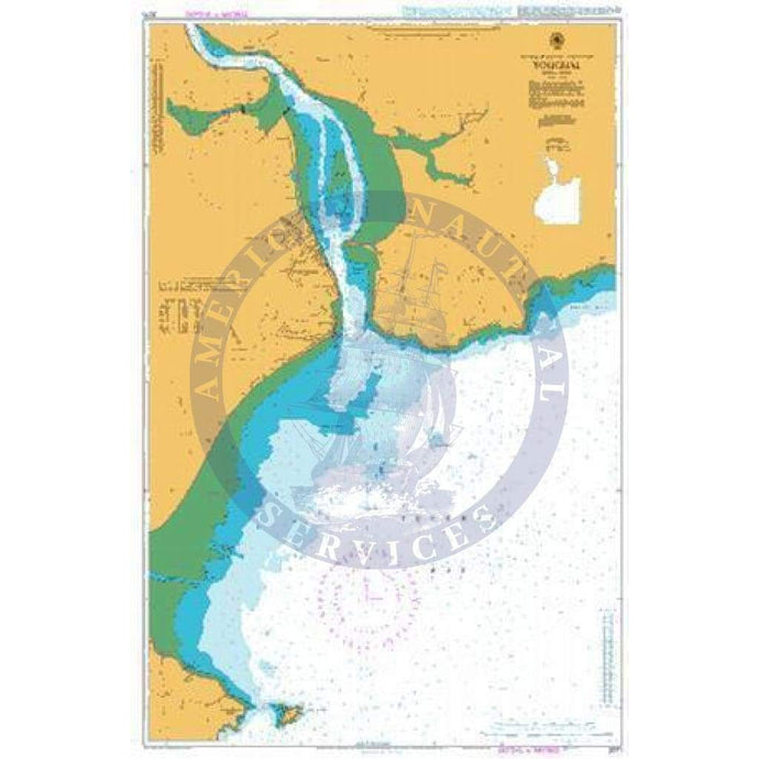 British Admiralty Nautical Chart 2071: Youghal