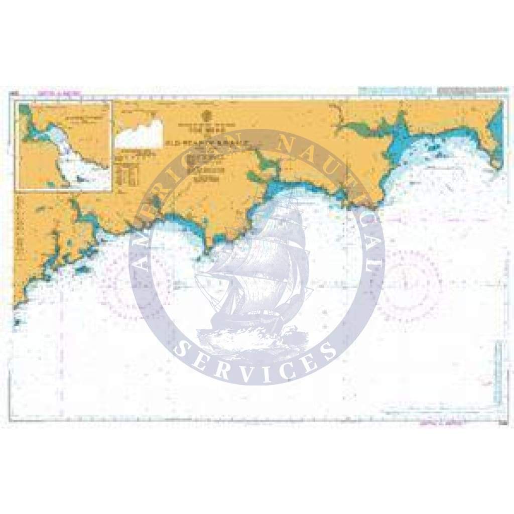 British Admiralty Nautical Chart 2092: Toe Head to Old Head of Kinsale