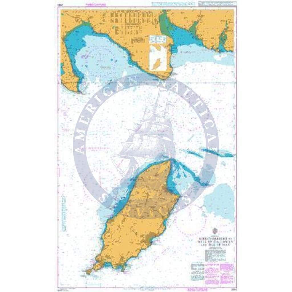 British Admiralty Nautical Chart 2094: Kirkcudbright to Mull of Galloway and Isle of Man