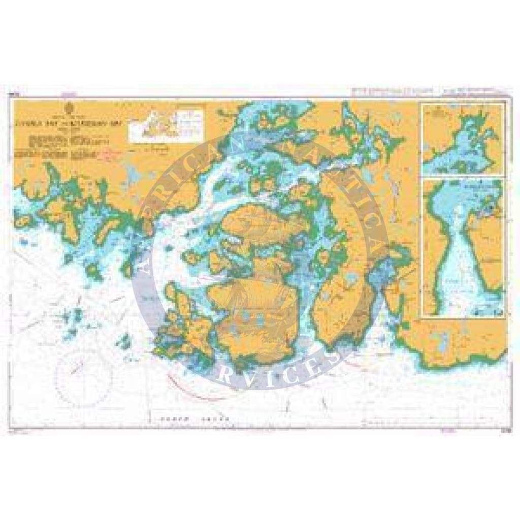 British Admiralty Nautical Chart 2096: Cashla Bay to Kilkieran Bay