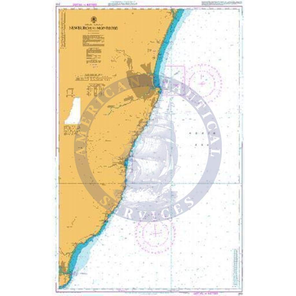 British Admiralty Nautical Chart 210: Scotland – East Coast, Newburgh to Montrose