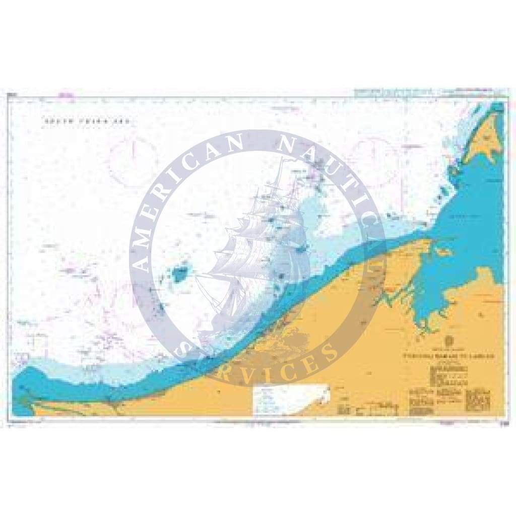 British Admiralty Nautical Chart 2109: Tanjung Baram to Labuan